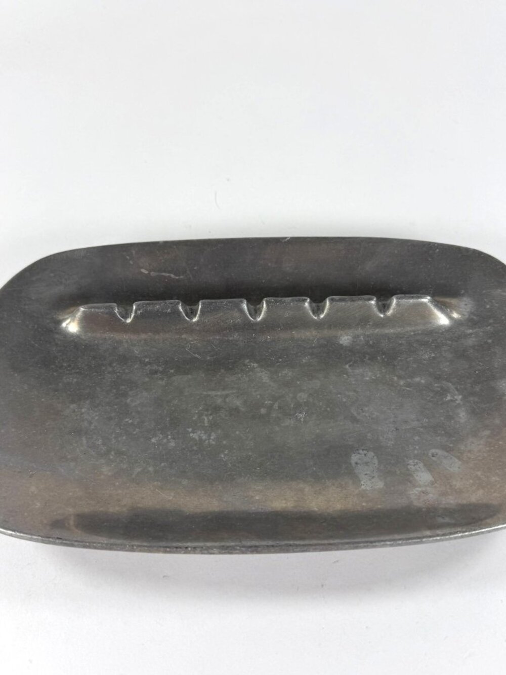 RWP Pewter Vintage Ashtray Rectangle 8" Wilton-Columbia USA Mid Century Retro